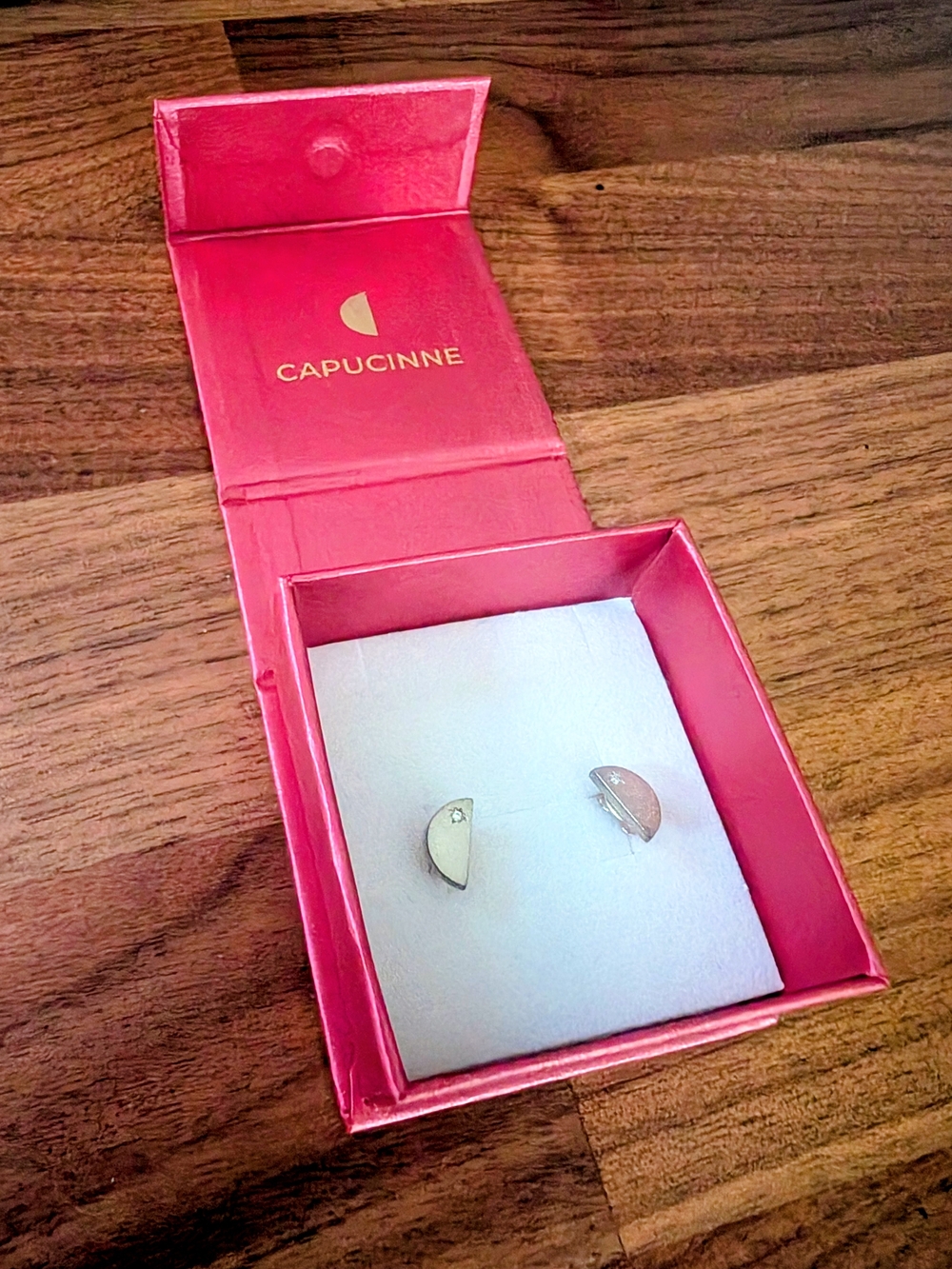 Capucinne Halfmoon Stud Earrings